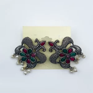 Arira traditional and elegant oxidised earrings