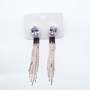 Arira vibrant and dazzling golden earrings