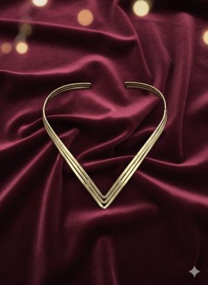 Arira delicate and classy golden neck piece