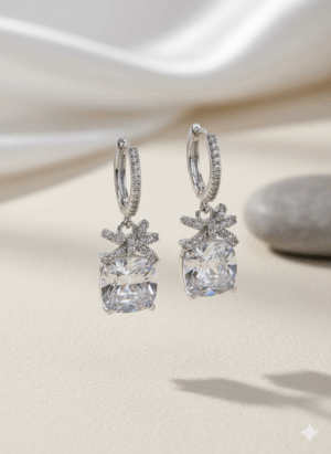 Arira dazzling and stylish silver earrings