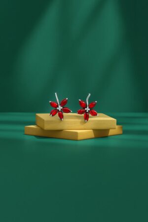 Arira casual and stylish red earrings for girls