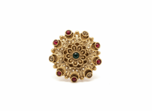 Arira Golden Big Traditional Rings
