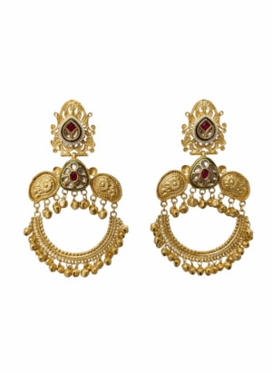 Arira Golden Long U Shape With Ghungroo