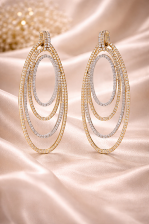 Arira Stylish and Classy Anti Tarnish American Diamond Earrings